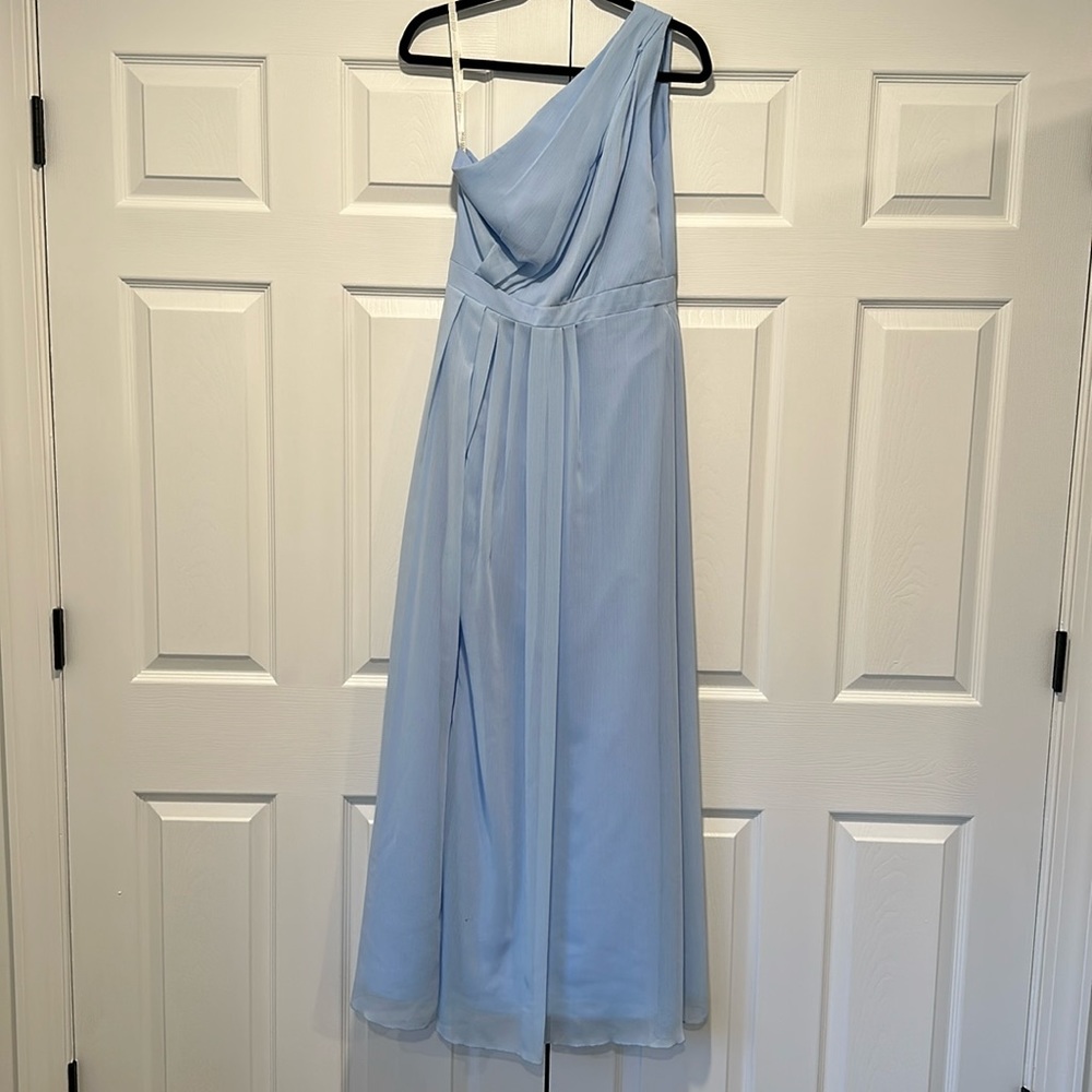 David’s bridal bridesmaid dress ice blue